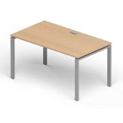 Стол рабочий LAVORO 120х80 см, акация/алюминий