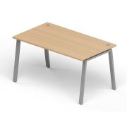 Стол рабочий LAVORO 120х80 см, акация/алюминий