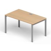 Стол руководителя LAVORO 180х80 см, акация/алюминий