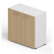 Шкаф низкий LAVORO, акация/белый