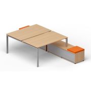 Бенч-система LAVORO 160х290 см, акация/алюминий