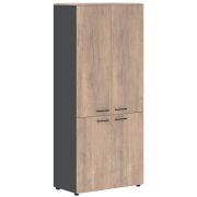 Шкаф высокий JAY JHC 85.3, дуб каньон/антрацит, 856х452х1949 мм