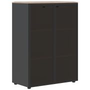 Шкаф средний JAY JMC 85.7, дуб каньон/антрацит, 856х452х1184 мм