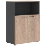 Шкаф средний JAY JMC 85.3, дуб каньон/антрацит, 856х452х1184 мм