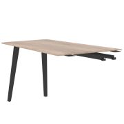 Брифинг-приставка JAY JB 1497, дуб каньон/антрацит, 1400х900/700х750 мм