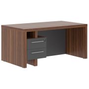 Стол руководителя ZENN ZSTD 169H.A, орех даллас/антрацит, 160х00х75 см