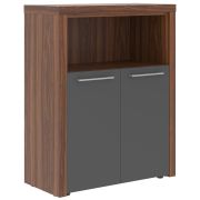 Шкаф средний ZENN ZMC 85.3, антрацит/орех даллас, 96х45х122 см