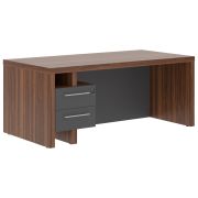 Стол руководителя ZENN ZSTD 189H.A, орех даллас/антрацит, 180х90х75 см