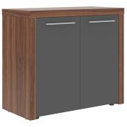 Шкаф низкий ZENN ZLC 85.1, антрацит/орех даллас, 96х45х85 см