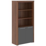 Шкаф высокий ZENN ZHC 85.5, антрацит/орех даллас, 96х45х198 см