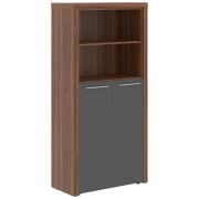 Шкаф высокий ZENN ZHC 85.6, антрацит/орех даллас, 96х45х198 см