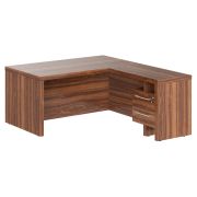 Стол руководителя ZENN, 160х190, Орех Даллас