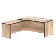 Стол руководителя левый TORR 180x200 см, дуб каньон