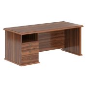 Стол руководителя левый RAUT 180x80, орех даллас