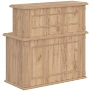 Стойка-ресепшн прямая RAUT 120 см, Дуб Бофорд