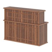 Стойка-ресепшн прямая RAUT 160 см, орех даллас