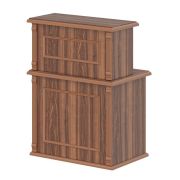 Стойка-ресепшн прямая RAUT 90 см, орех даллас