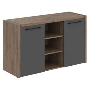 Тумба под фригобар MORRIS TREND, 140х49, Антрацит/Кария Пальмира