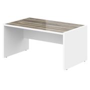 Стол руководителя MORRIS, 160х90, Дуб Базель/Белый