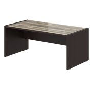 Стол руководителя MORRIS, 180х90, Дуб Базель/Венге Магия