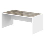 Стол руководителя MORRIS, 180х90, Дуб Базель/Белый