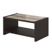 Стол журнальный MORRIS, 100х60, Дуб Базель/Венге Магия