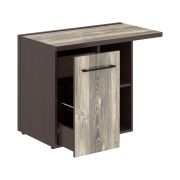 Тумба приставная MORRIS, 100х55, Дуб Базель/Венге Магия