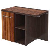 Тумба приставная левая MORRIS, макассар/венге магия