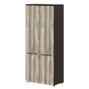 Шкаф высокий MORRIS, 85х42, Дуб Базель/Венге Магия