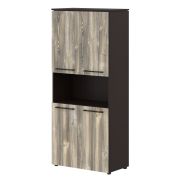 Шкаф высокий MORRIS, 85х42, Дуб Базель/Венге Магия