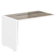 Брифинг-приставка MORRIS, 120х70, Дуб Базель/Белый