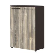 Шкаф средний MORRIS, 85х42, Дуб Базель/Венге Магия