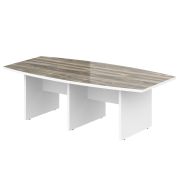 Стол для переговоров MORRIS, 240х120, Дуб Базель/Белый