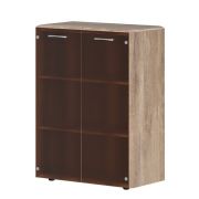 Шкаф средний со стеклом DIONI, Дуб Каньон