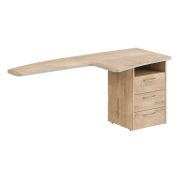 Брифинг-приставка DIONI 180x80 см, дуб каньон