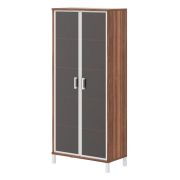 Шкаф со стеклом высокий BORN, орех даллас