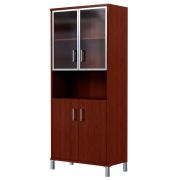 Шкаф комбинированный высокий BORN, Бургунди