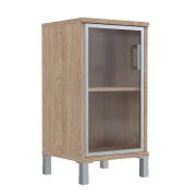 Шкаф со стеклом низкий левый BORN, Дуб Девон