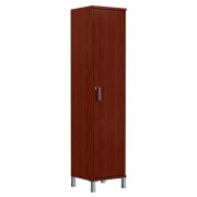 Шкаф высокий с замком BORN, бургунди