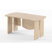 Стол руководителя BORN 160x80 см, дуб девон