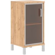 Шкаф со стеклом низкий левый BORN, Дуб Бофорд