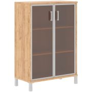 Шкаф средний со стеклом BORN, Дуб Бофорд