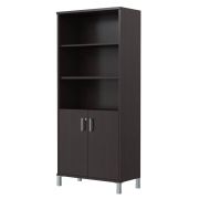 Шкаф-стеллаж с замком BORN, венге магия