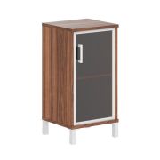 Шкаф со стеклом низкий правый BORN, Орех Даллас