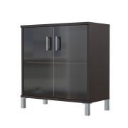 Шкаф со стеклом низкий BORN, Венге Магия