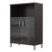 Шкаф со стеклом средний BORN, Венге Магия