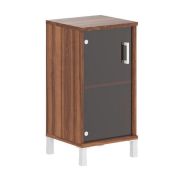 Шкаф со стеклом низкий BORN, Орех Даллас