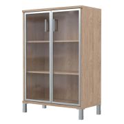 Шкаф средний со стеклом BORN, дуб девон