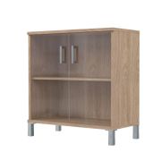 Шкаф со стеклом низкий BORN, Дуб Девон