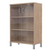 Шкаф средний со стеклом BORN, дуб девон